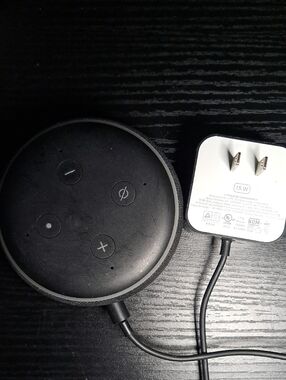 Amazon Black Smart Voice Speaker with Charger